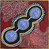 Aboriginal Artwork by Emma Nangari Roepke, Lappi Lappi Jukurrpa (Dreaming), 30x30cm