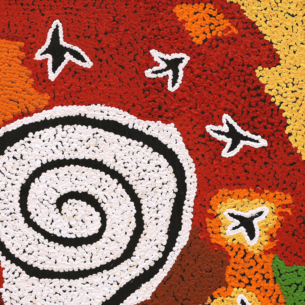 Aboriginal Artwork by Emma Nangari Roepke, 46x46cm
