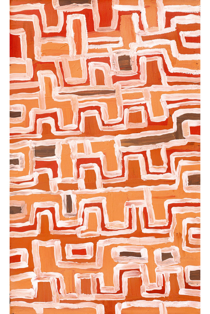 Aboriginal Artwork by Emma Nangari Roepke, 76x46cm