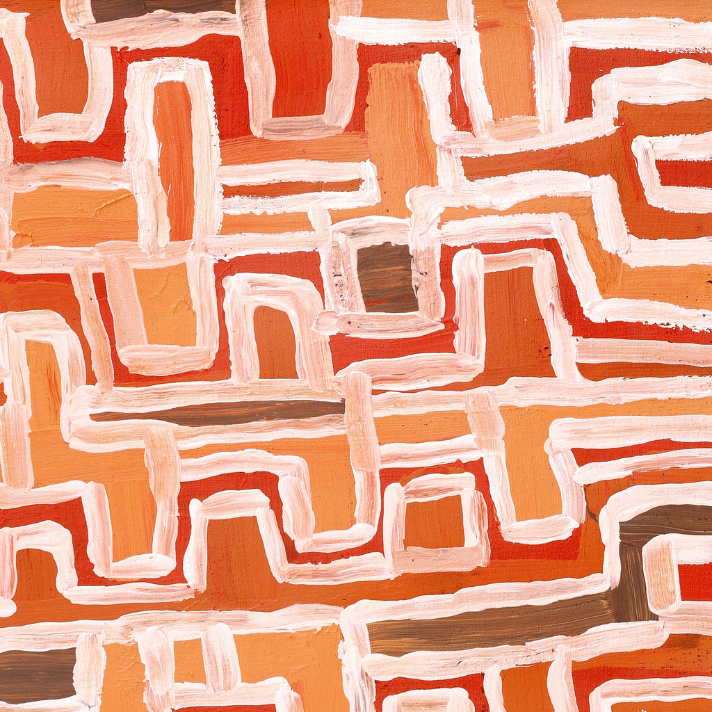 Aboriginal Artwork by Emma Nangari Roepke, 76x46cm