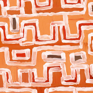 Aboriginal Artwork by Emma Nangari Roepke, 76x46cm - ART ARK®