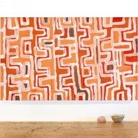Aboriginal Artwork by Emma Nangari Roepke, 76x46cm