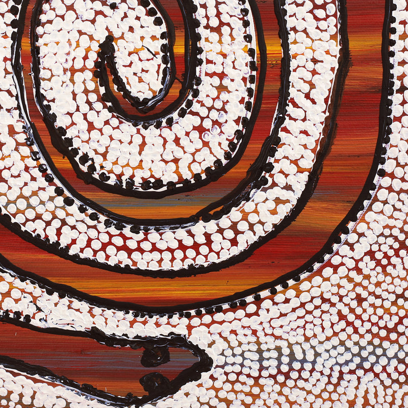 Aboriginal Artwork by Emma Nangari Roepke, 30x30cm