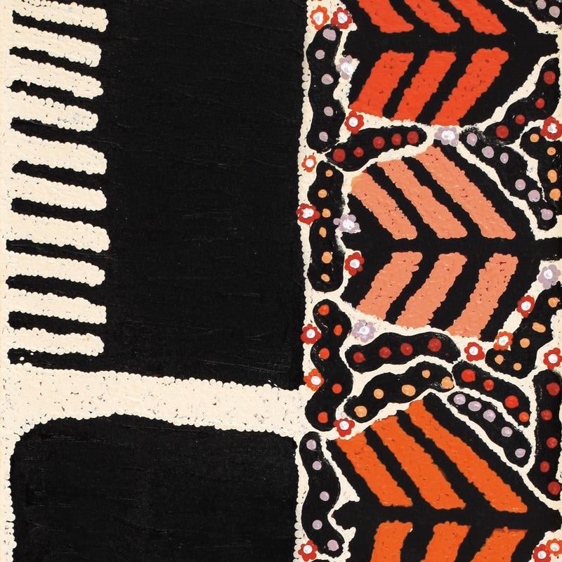 Aboriginal Artwork by Ena Fly, My father’s country - Lupul Tjukurrpa, 100x40cm