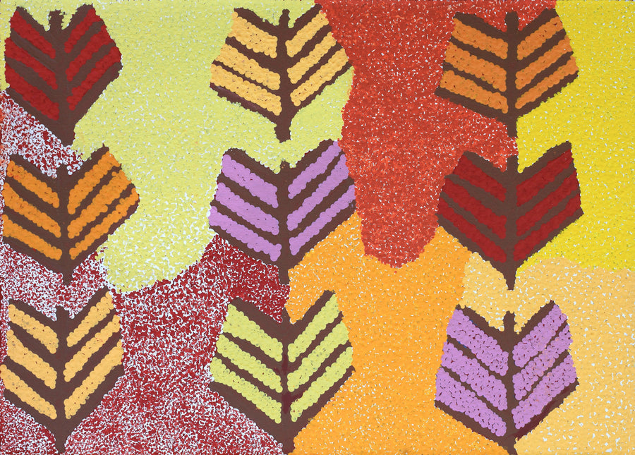 Aboriginal Artwork by Ena Fly Lane, Yawalyurru at Alkipi, 70x50cm