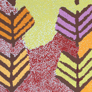 Aboriginal Artwork by Ena Fly Lane, Yawalyurru at Alkipi, 70x50cm - ART ARK®