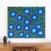 Aboriginal Artwork by Estelle Connelly, Walka Wiru Ngura Wiru, 91x76cm