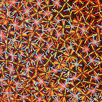 Aboriginal Artwork by Evelyn Nangala Robertson, Ngapa Jukurrpa - Pirlinyarnu, 91x76cm
