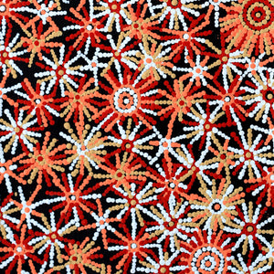Aboriginal Artwork by Evelyn Nangala Robertson, Ngapa Jukurrpa -  Pirlinyarnu, 91x30cm - ART ARK®