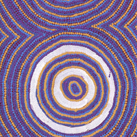 Aboriginal Artwork by Ezekiel Jakamarra James, Warna Jukurrpa (Snake Dreaming), 76x30cm