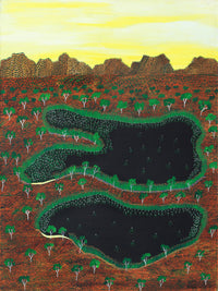 Aboriginal Artwork by Faith Thompson, My Grandfather's Country, 120x90cm