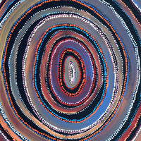 Aboriginal Artwork by Faye Nangala Hudson, Pikilyi Jukurrpa (Vaughan Springs Dreaming), 76x61cm