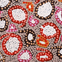 Aboriginal Artwork by Felicity Nampijinpa Robertson, Ngapa Jukurrpa (Water Dreaming) - Puyurru, 30x30cm