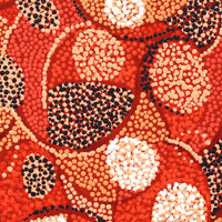 Aboriginal Artwork by Felicity Nampijinpa Robertson, Ngapa Jukurrpa (Water Dreaming) - Puyurru, 30x30cm