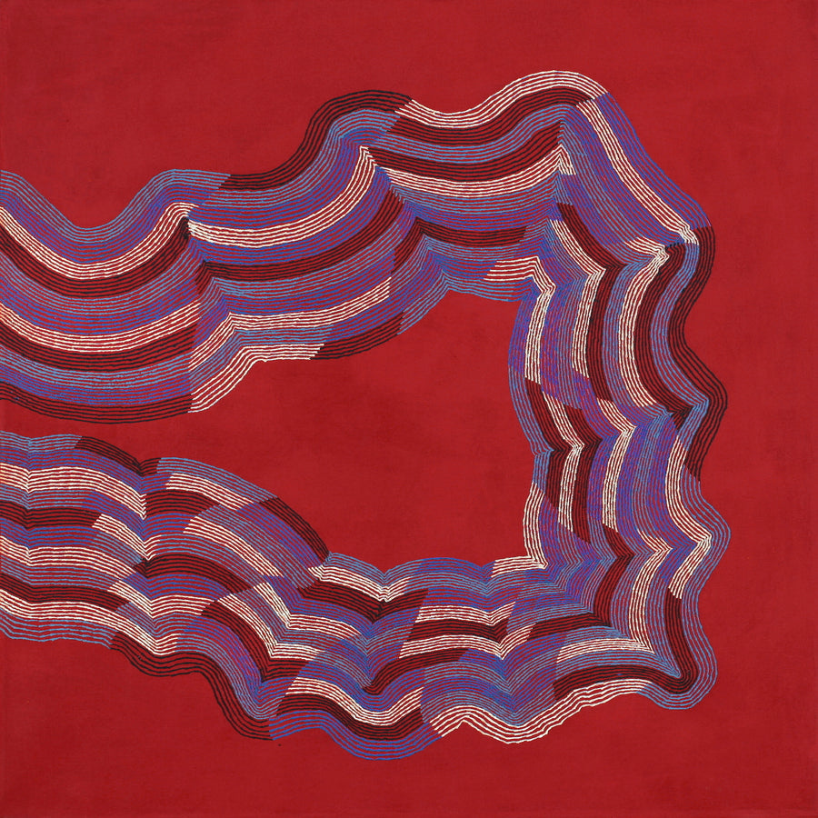 Aboriginal Artwork by Flora Nakamarra Brown, Mina Mina Jukurrpa - Ngalyipi, 107x107cm