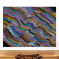 Aboriginal Artwork by Flora Nakamarra Brown, Mina Mina Jukurrpa, 122x91cm