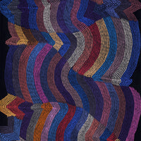 Aboriginal Artwork by Flora Nakamarra Brown, Mina Mina Jukurrpa, 183x76cm