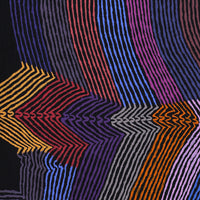 Aboriginal Artwork by Flora Nakamarra Brown, Mina Mina Jukurrpa, 183x76cm