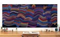 Aboriginal Artwork by Flora Nakamarra Brown, Mina Mina Jukurrpa, 183x76cm