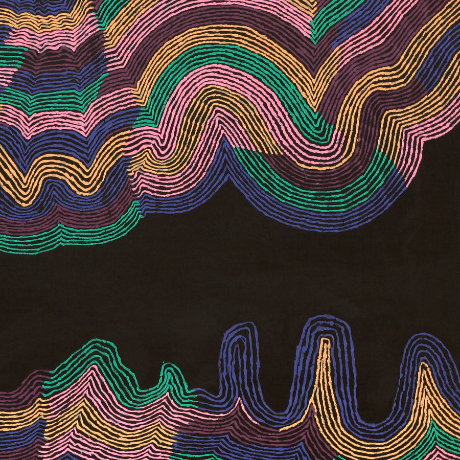 Aboriginal Artwork by Flora Nakamarra Brown, Mina Mina Jukurrpa - Ngalyipi, 91x91cm
