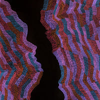 Aboriginal Artwork by Flora Nakamarra Brown, Mina Mina Jukurrpa - Ngalyipi, 122x61cm