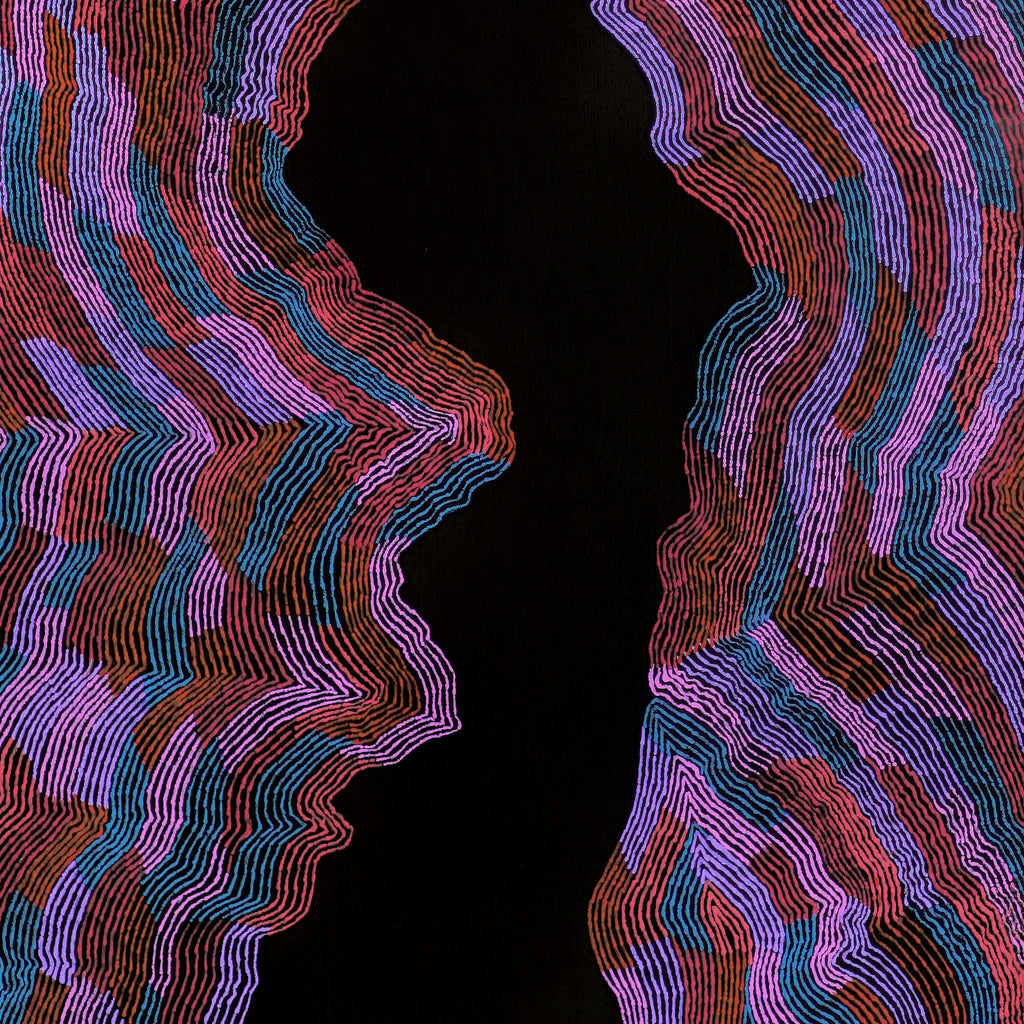 Aboriginal Artwork by Flora Nakamarra Brown, Mina Mina Jukurrpa - Ngalyipi, 122x61cm