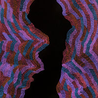 Aboriginal Artwork by Flora Nakamarra Brown, Mina Mina Jukurrpa - Ngalyipi, 122x61cm