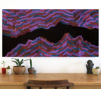 Aboriginal Artwork by Flora Nakamarra Brown, Mina Mina Jukurrpa - Ngalyipi, 122x61cm