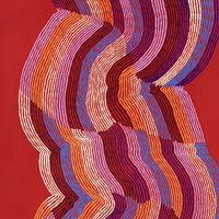 Aboriginal Artwork by Flora Nakamarra Brown, Mina Mina Jukurrpa - Ngalyipi, 122x61cm