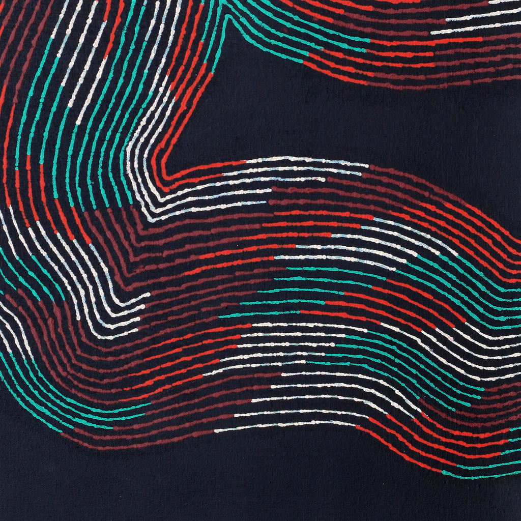 Aboriginal Artwork by Flora Nakamarra Brown, Mina Mina Jukurrpa - Ngalyipi, 61x46cm