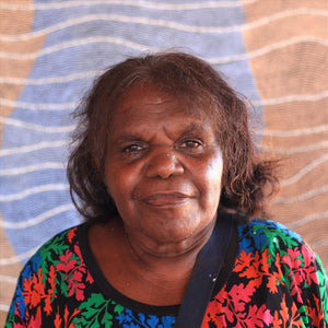 Aboriginal Artwork by Flora Nakamarra Brown, Mina Mina Jukurrpa - Ngalyipi, 61x46cm - ART ARK®
