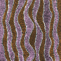 Aboriginal Artwork by Flora Nakamarra Brown, Mina Mina Jukurrpa - Ngalyipi, 91x30cm