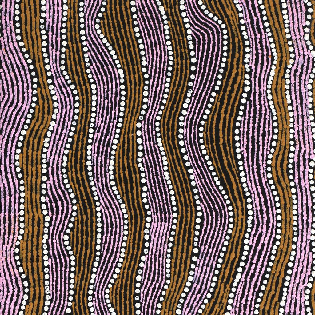 Aboriginal Artwork by Flora Nakamarra Brown, Mina Mina Jukurrpa - Ngalyipi, 91x30cm