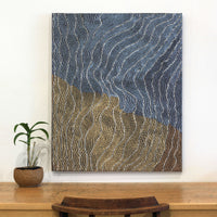 Aboriginal Artwork by Flora Nakamarra Brown, Mina Mina Jukurrpa - Ngalyipi, 91x76cm