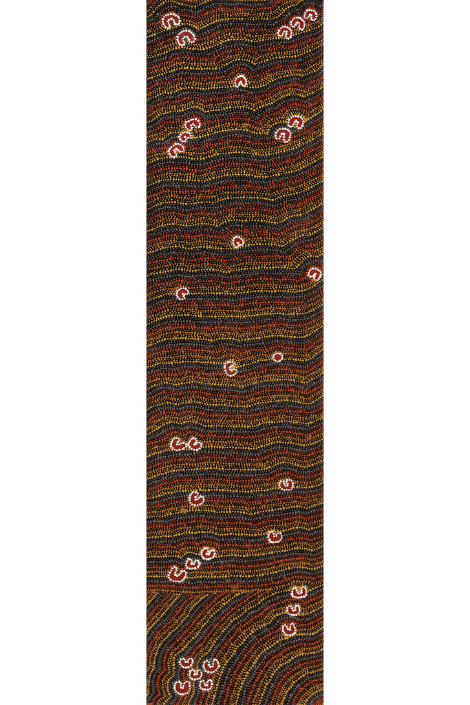 Aboriginal Art by Florence Nungarrayi Tex, Lappi Lappi Jukurrpa,183x46cm - ART ARK®