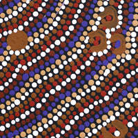 Aboriginal Artwork by Florence Nungarrayi Tex, Lappi Lappi Jukurrpa, 30x30cm
