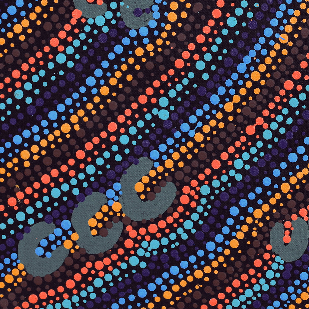 Aboriginal Artwork by Florence Nungarrayi Tex, Lappi Lappi Jukurrpa, 46x46cm