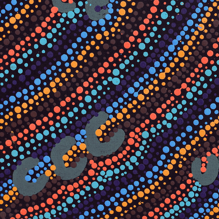 Aboriginal Artwork by Florence Nungarrayi Tex, Lappi Lappi Jukurrpa, 46x46cm