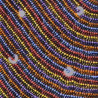 Aboriginal Artwork by Florence Nungarrayi Tex, Lappi Lappi Jukurrpa, 91x30cm