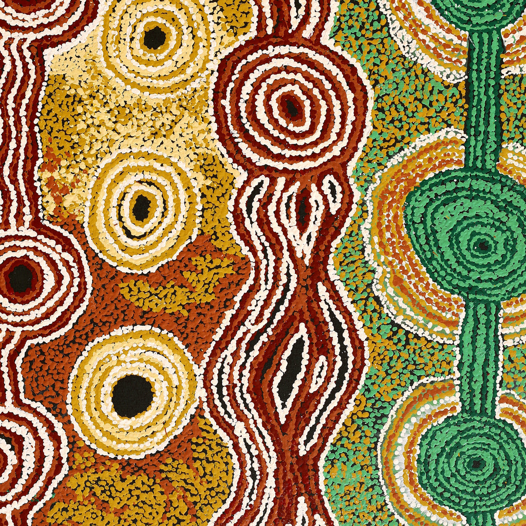 Aboriginal Artwork by Francie Ingkatji, Wanampi Tjukurrpa, 101x76cm