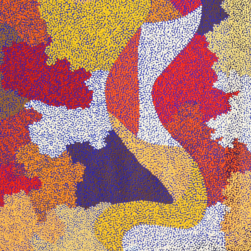 Aboriginal Artwork by Francis Marshall, Wanampi Tjukurrpa (Snake Dreaming), 152x76cm