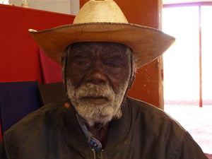 Aboriginal Artwork by Frank Japanangka, Janganpa Jukurrpa, 46x46cm - ART ARK®