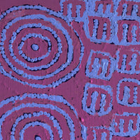 Aboriginal Artwork by Frank Japanangka, Janganpa Jukurrpa (Brush-tail Possum Dreaming) - Mawurrji, 30.5x30.5cm