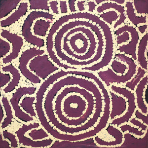 Aboriginal Artwork by Frank Japanangka, Janganpa Jukurrpa, 30x30cm - ART ARK®