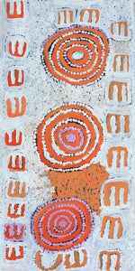 Aboriginal Artwork by Frank Japanangka, Janganpa Jukurrpa, 61x30cm - ART ARK®