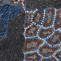 Aboriginal Artwork by Grace Napangardi Butcher, Pikilyi Jukurrpa (Vaughan Springs Dreaming), 107x76cm