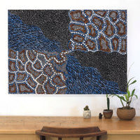 Aboriginal Artwork by Grace Napangardi Butcher, Pikilyi Jukurrpa (Vaughan Springs Dreaming), 107x76cm