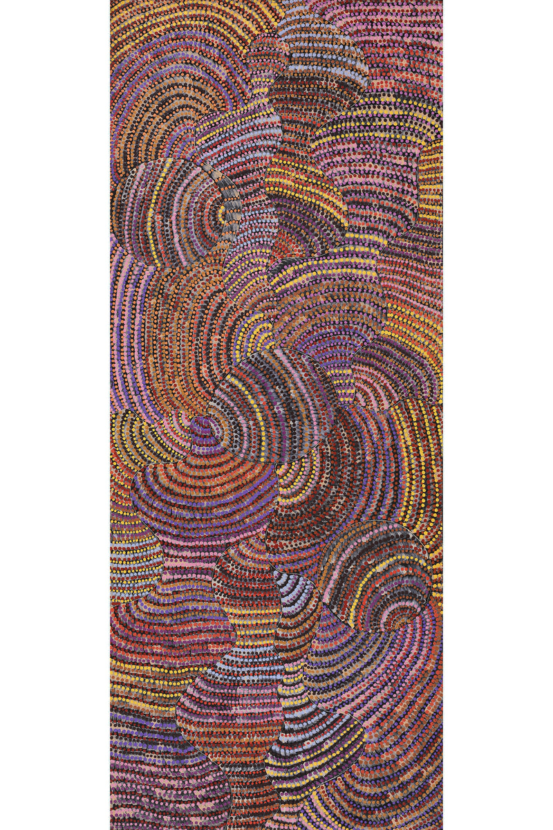 Aboriginal Art by Grace Napangardi Butcher, Pikilyi Jukurrpa (Vaughan Springs Dreaming), 152x61cm - ART ARK®