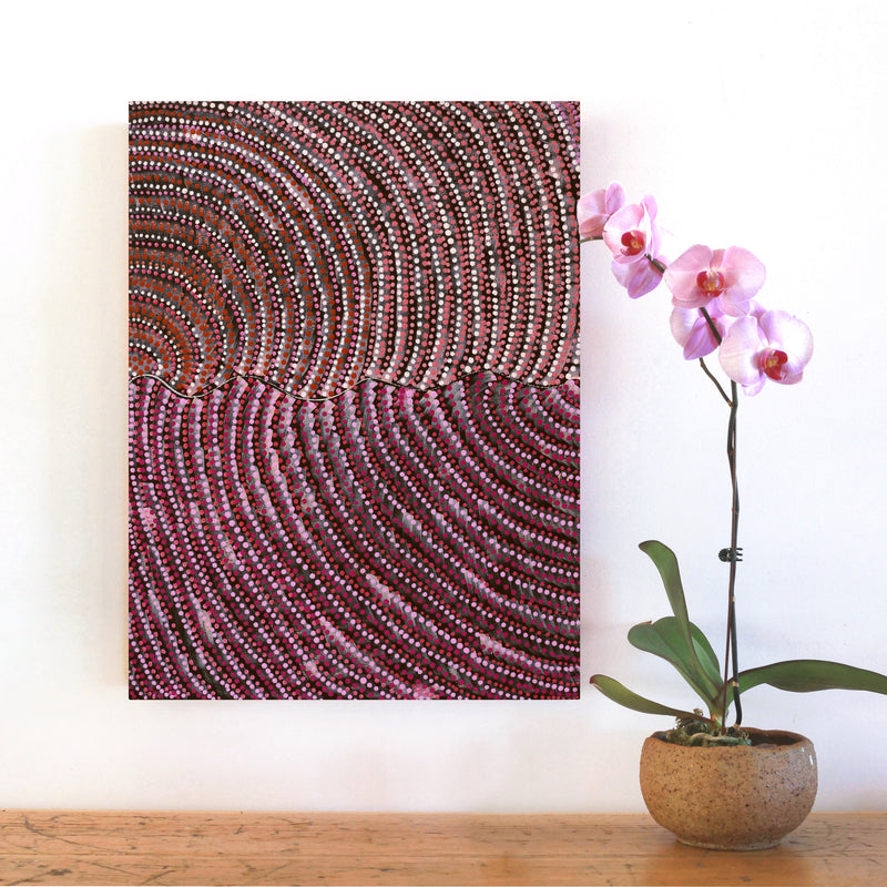 Aboriginal Artwork by Grace Napangardi Butcher, Pikilyi Jukurrpa (Vaughan Springs Dreaming), 61x46cm