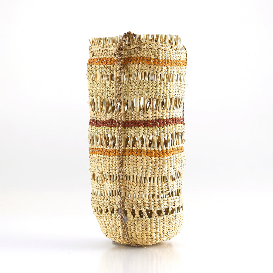 Aboriginal Artwork by Garrawarra Munyarryun, Bathi (woven basket)